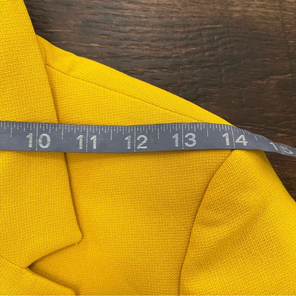 NWT Zara 227628 double breasted yellow gold blazer jacket career XS *READ - Picture 11 of 14